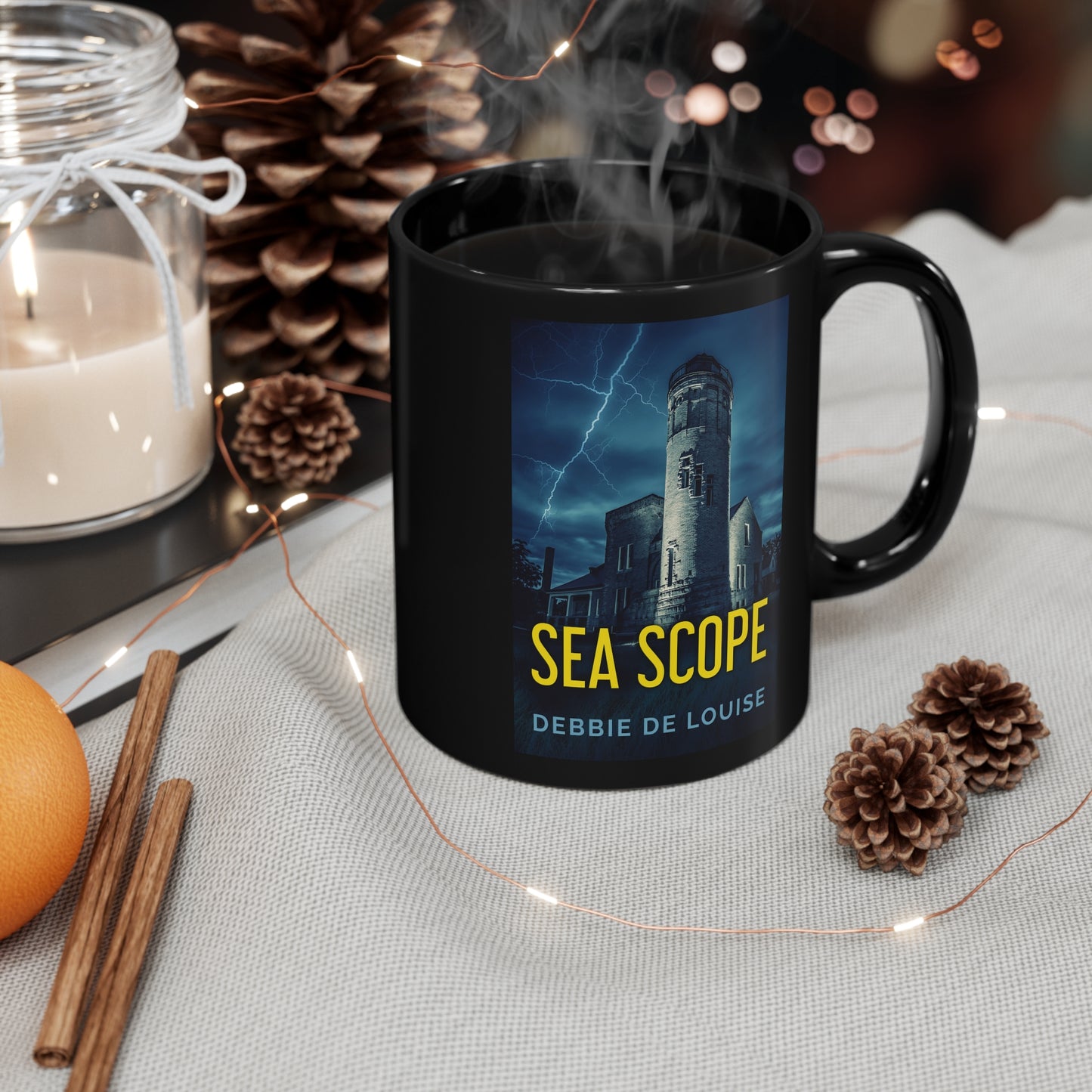 Sea Scope - Black Coffee Mug