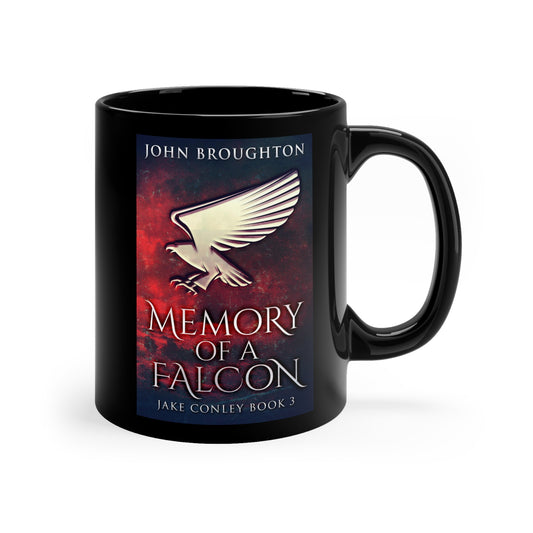 Memory Of A Falcon - Black Coffee Mug