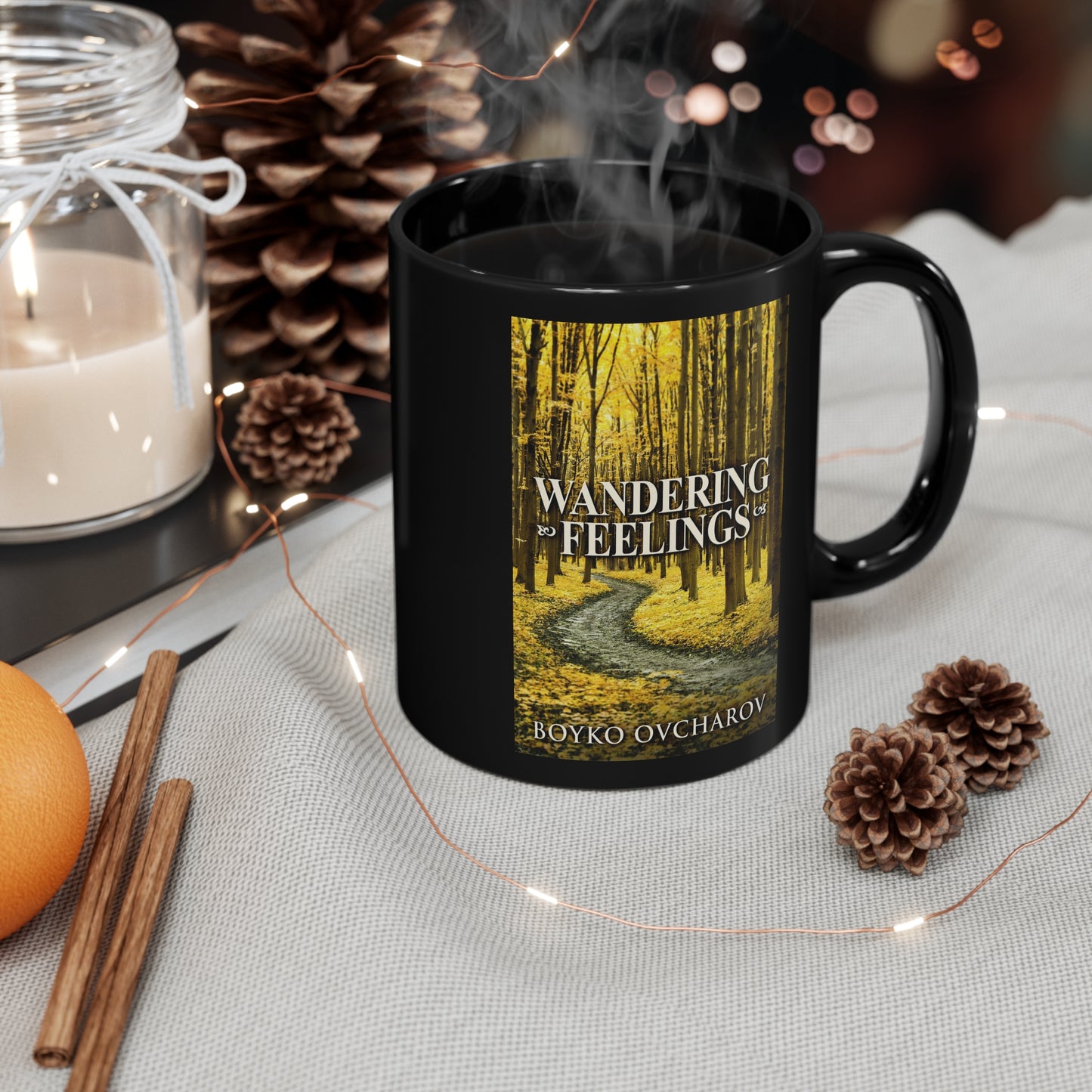 Wandering Feelings - Black Coffee Mug