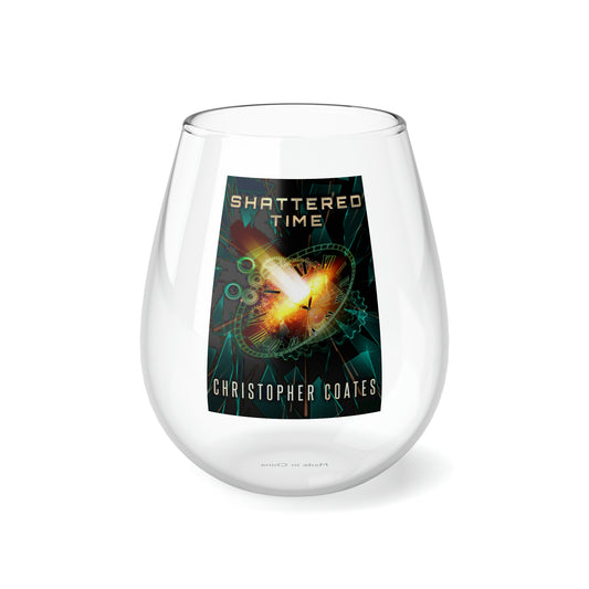 Shattered Time - Stemless Wine Glass, 11.75oz