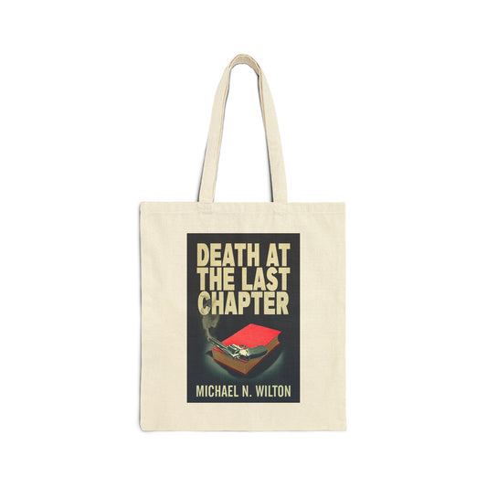 Death At The Last Chapter - Cotton Canvas Tote Bag