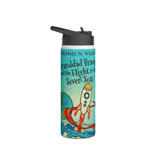 Granddad Bracey And The Flight To The Seven Seas - Stainless Steel Water Bottle