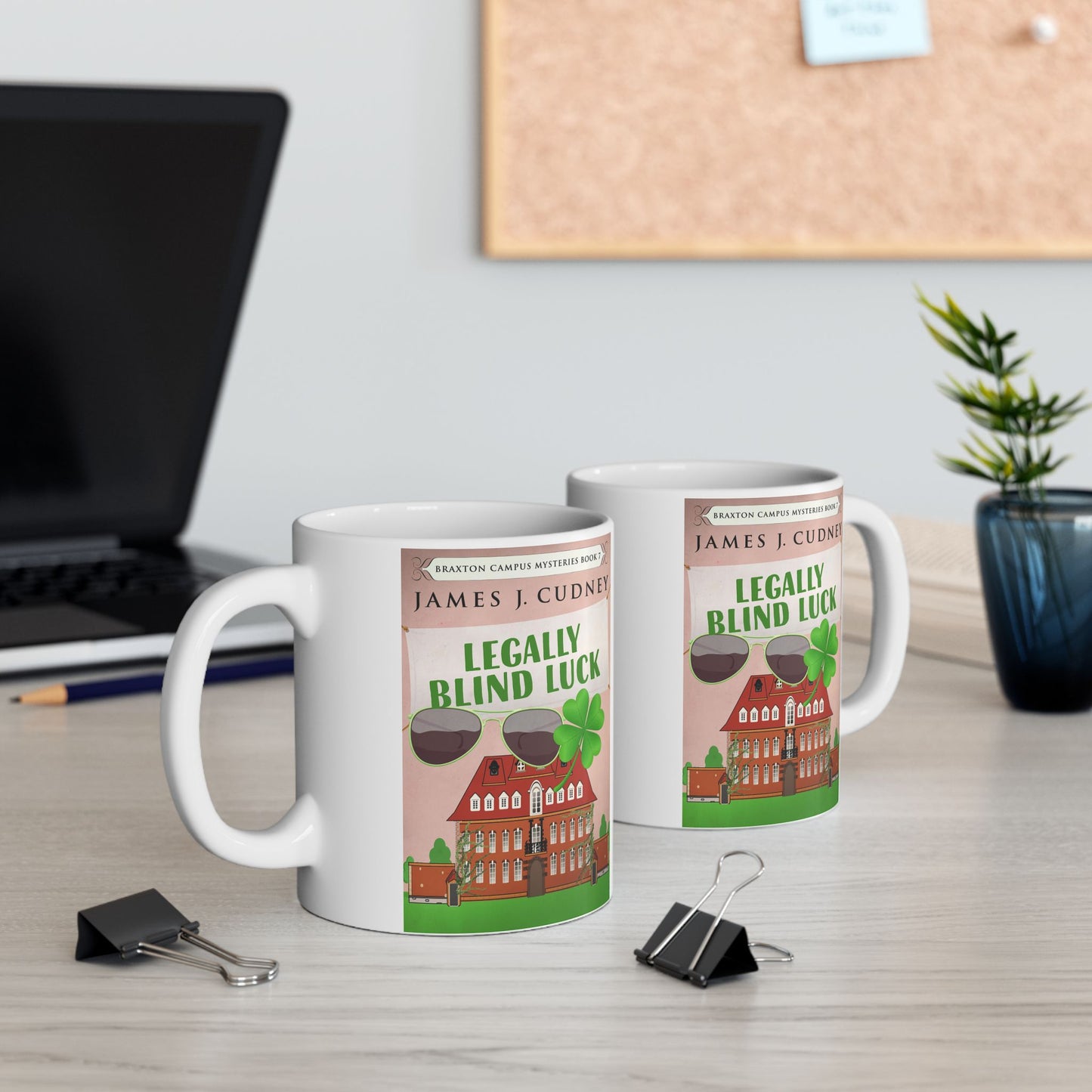 Legally Blind Luck - White Coffee Mug