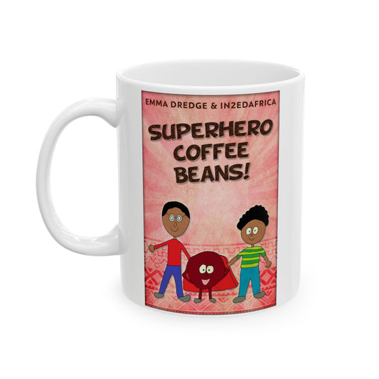 Superhero Coffee Beans! - White Coffee Mug