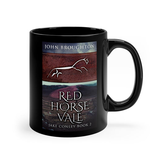 Red Horse Vale - Black Coffee Mug