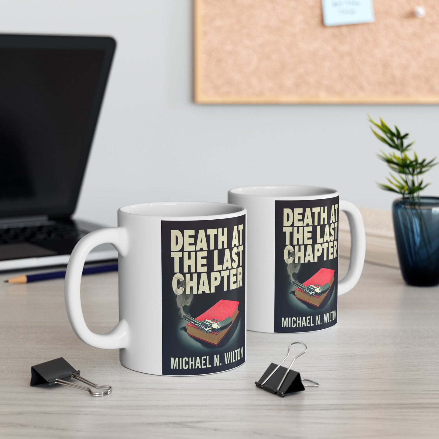 Death At The Last Chapter - White Coffee Mug