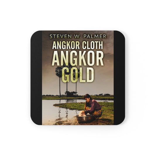 Angkor Cloth, Angkor Gold - Corkwood Coaster Set
