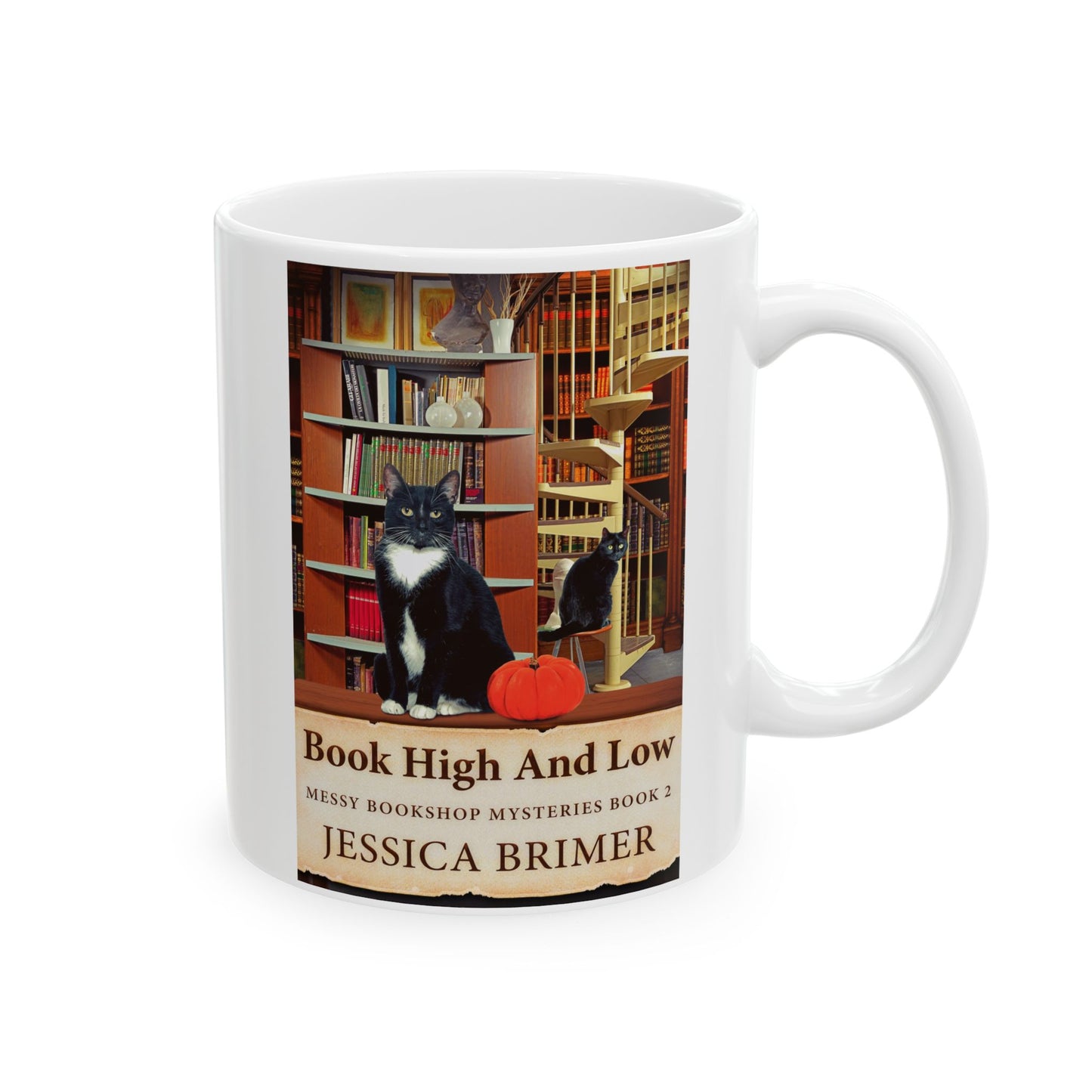 Book High And Low - White Coffee Mug
