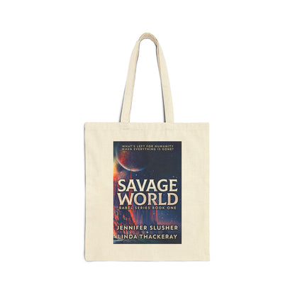 Savage World - Cotton Canvas Tote Bag