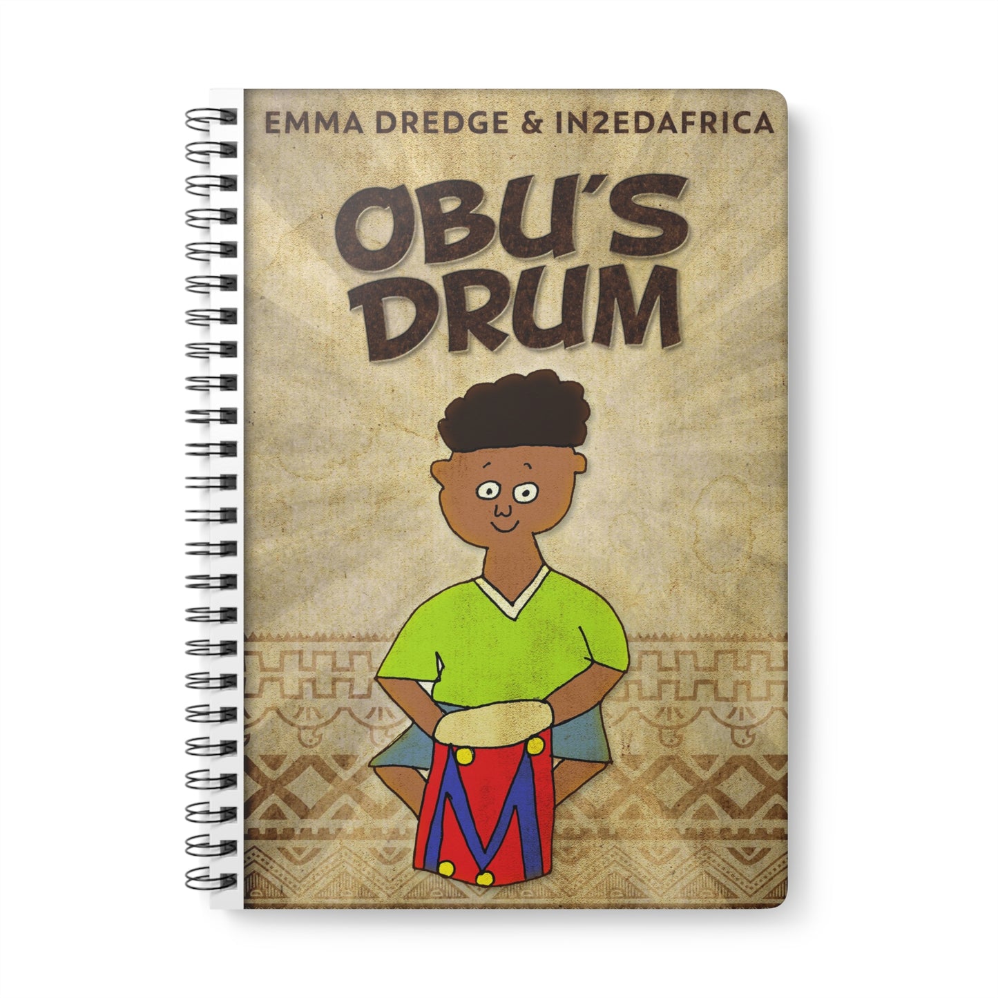 Obu's Drum - A5 Wirebound Notebook
