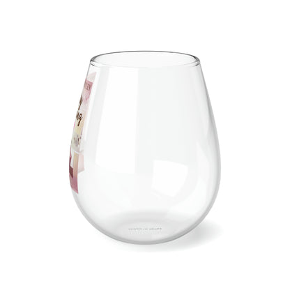 The Bakery Booking - Stemless Wine Glass, 11.75oz