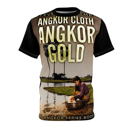 Angkor Cloth, Angkor Gold - Unisex All-Over Print Cut & Sew T-Shirt