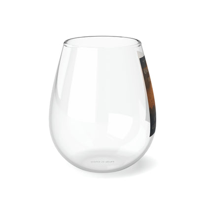 Overland To Cairo By Any Means - Stemless Wine Glass, 11.75oz