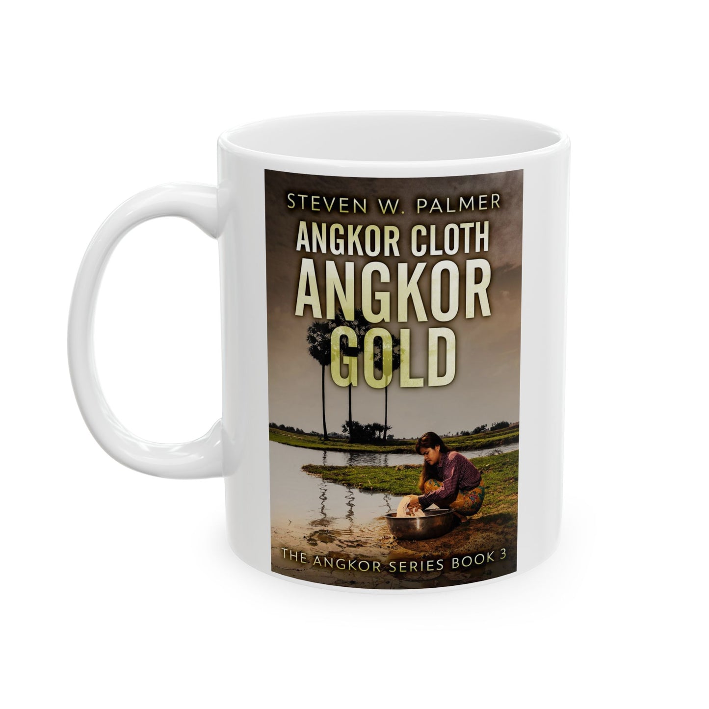Angkor Cloth, Angkor Gold - White Coffee Mug