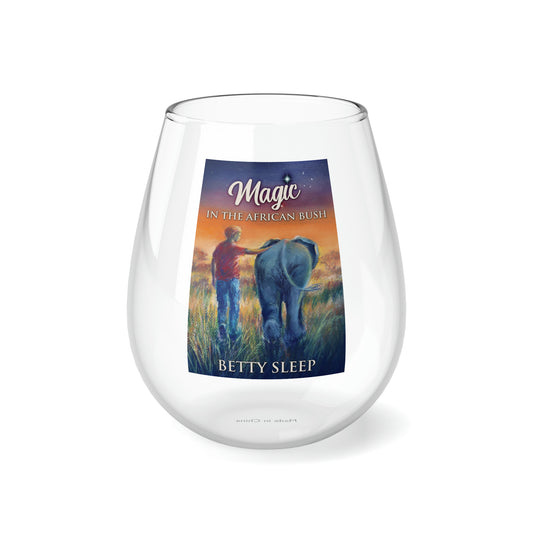 Magic In The African Bush - Stemless Wine Glass, 11.75oz
