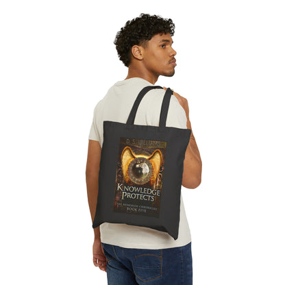 Knowledge Protects - Cotton Canvas Tote Bag