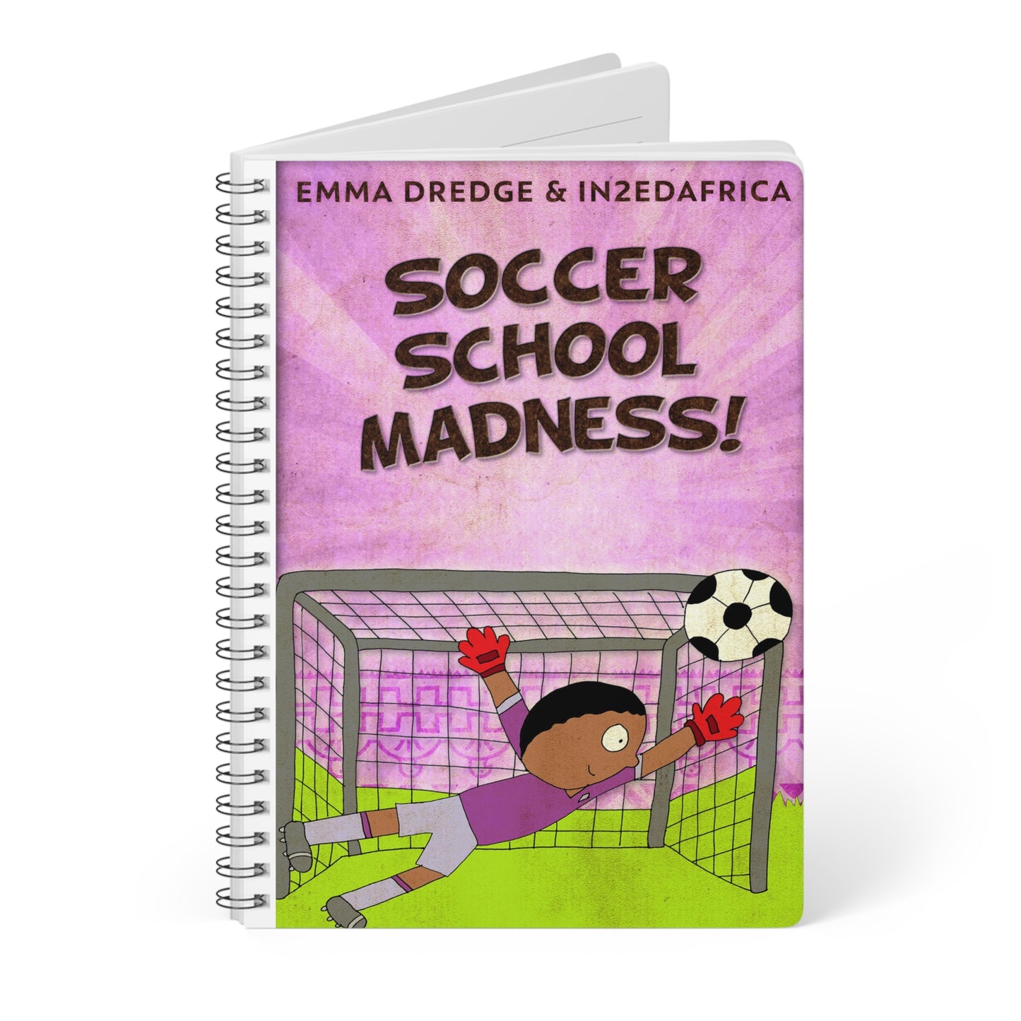 Soccer School Madness! - A5 Wirebound Notebook