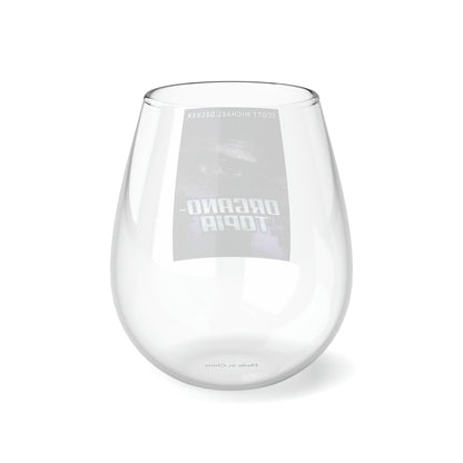 Organo-Topia - Stemless Wine Glass, 11.75oz