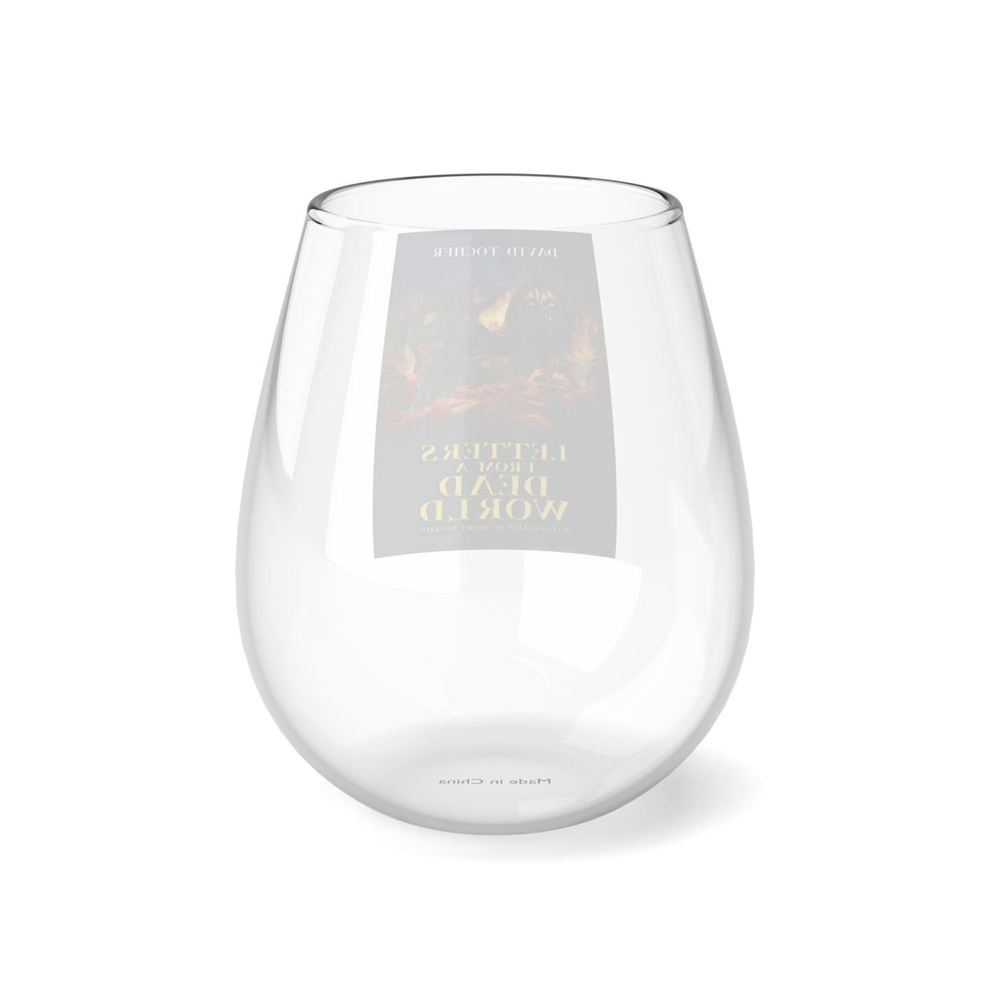 Letters From A Dead World - Stemless Wine Glass, 11.75oz