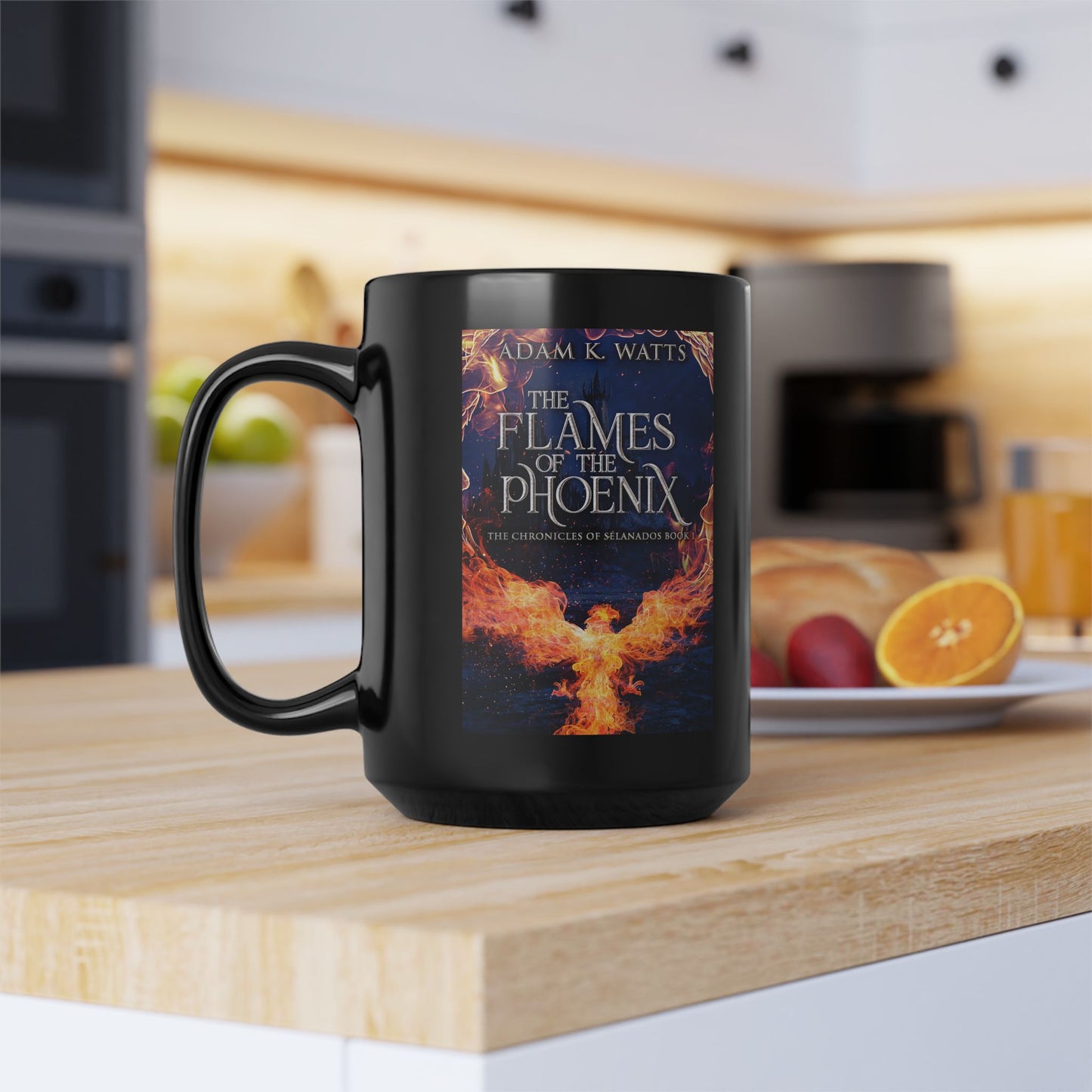 The Flames Of The Phoenix - Black Coffee Mug