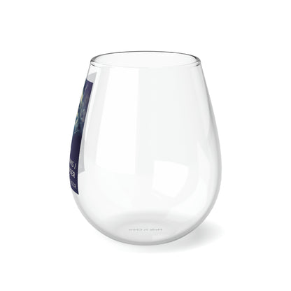 When Links / Blanks / Puzzles Linger - Stemless Wine Glass, 11.75oz