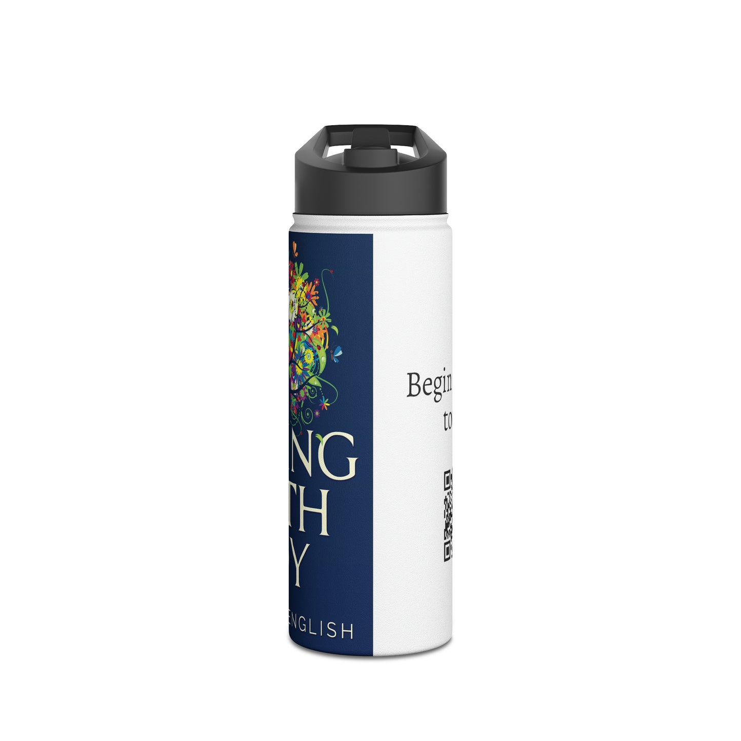 Living With Joy - Stainless Steel Water Bottle