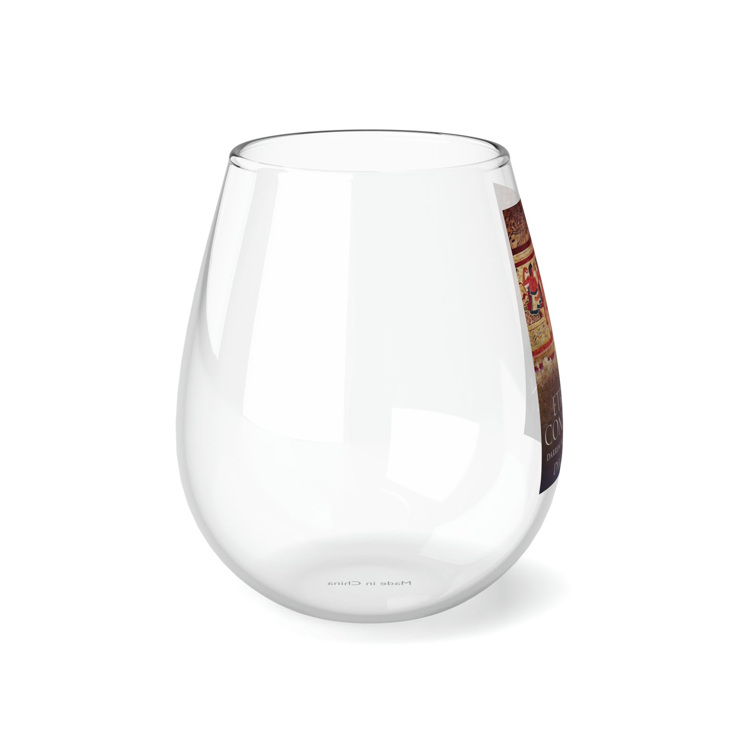 The Etruscan Connection - Stemless Wine Glass, 11.75oz
