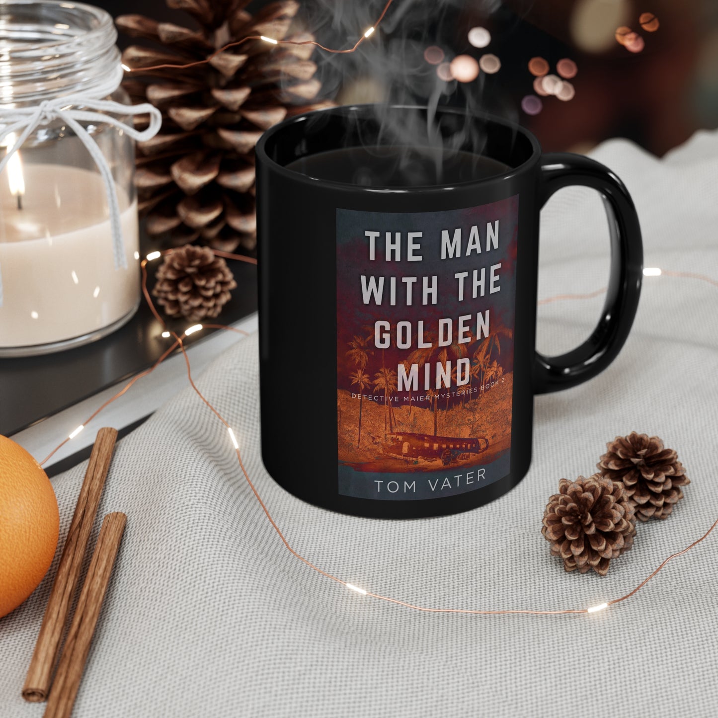 The Man With The Golden Mind - Black Coffee Mug