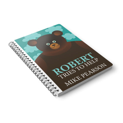 Robert Tries To Help - A5 Wirebound Notebook