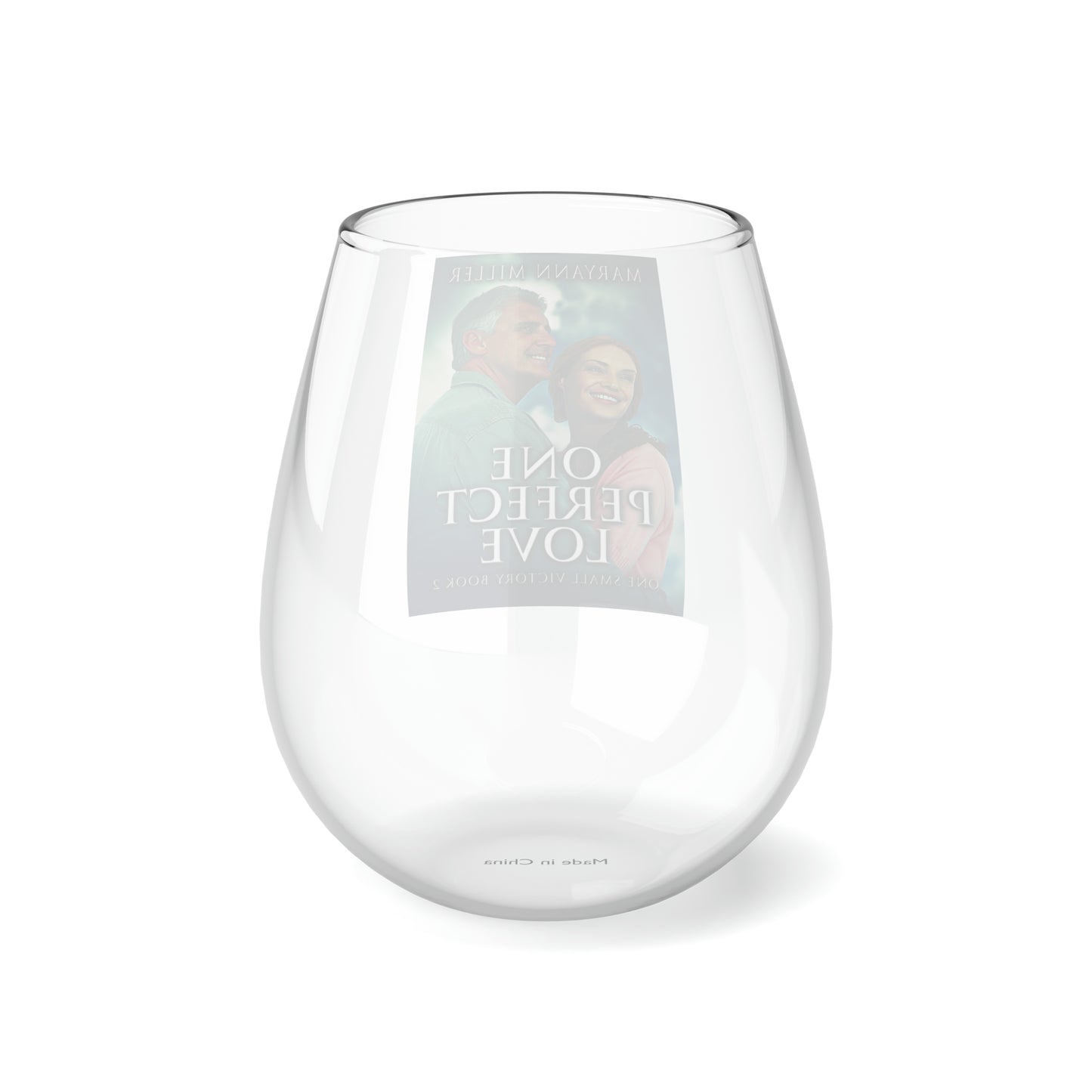 One Perfect Love - Stemless Wine Glass, 11.75oz