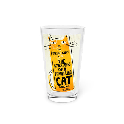 The Adventures Of A Travelling Cat - Pint Glass