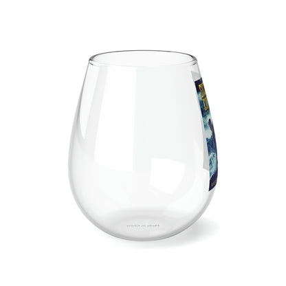 Skeleton Company - Stemless Wine Glass, 11.75oz