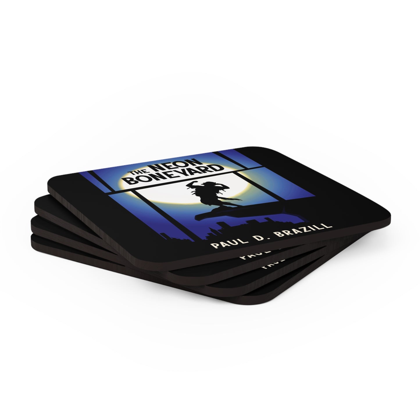 The Neon Boneyard - Corkwood Coaster Set