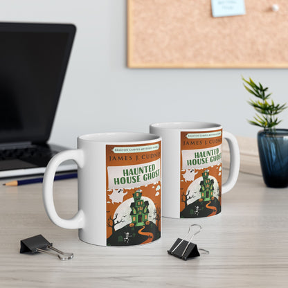 Haunted House Ghost - White Coffee Mug