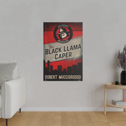 The Black Llama Caper - Canvas