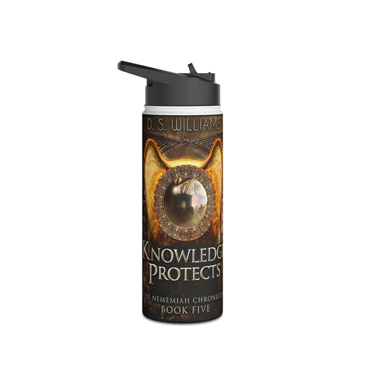 Knowledge Protects - Stainless Steel Water Bottle