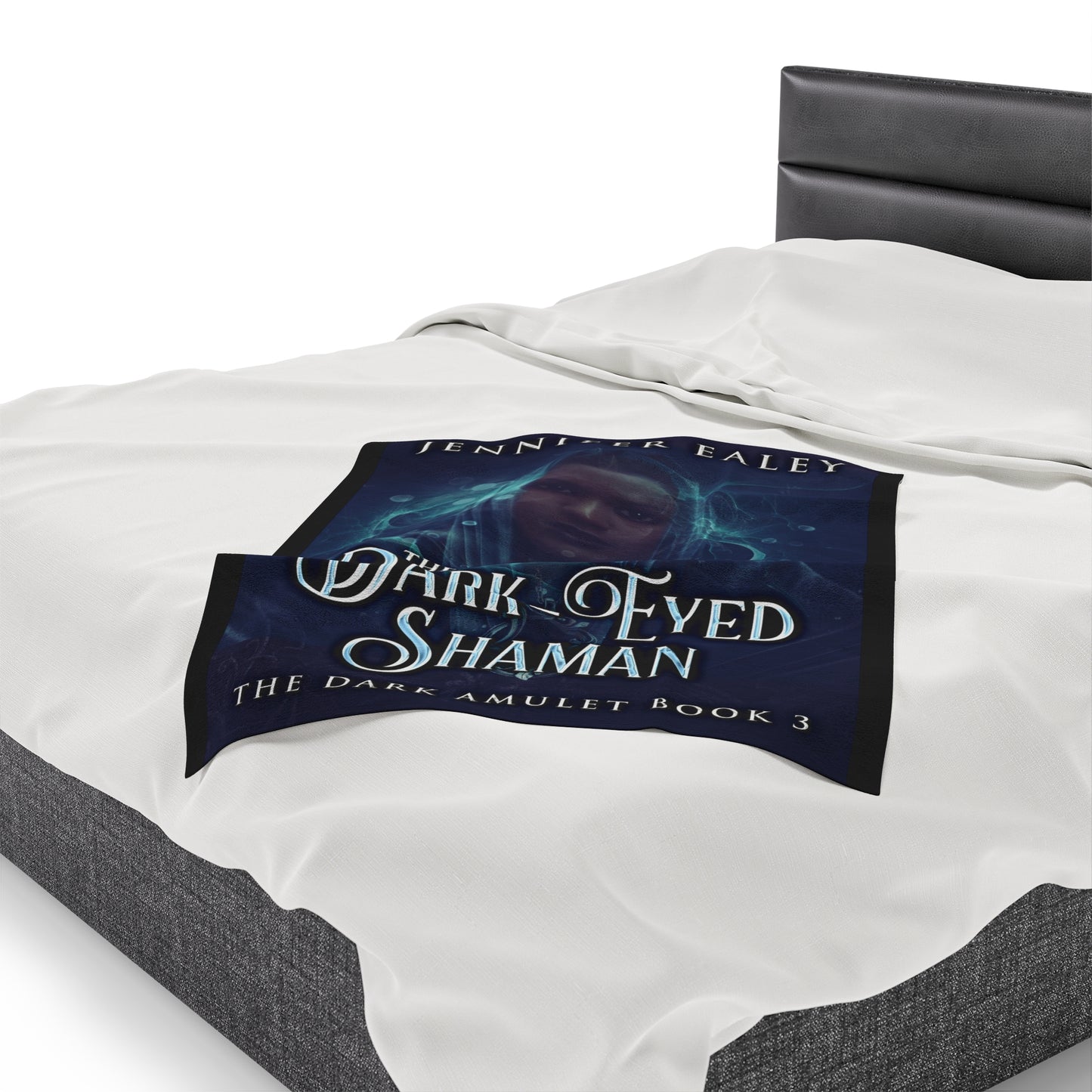 The Dark-Eyed Shaman - Velveteen Plush Blanket