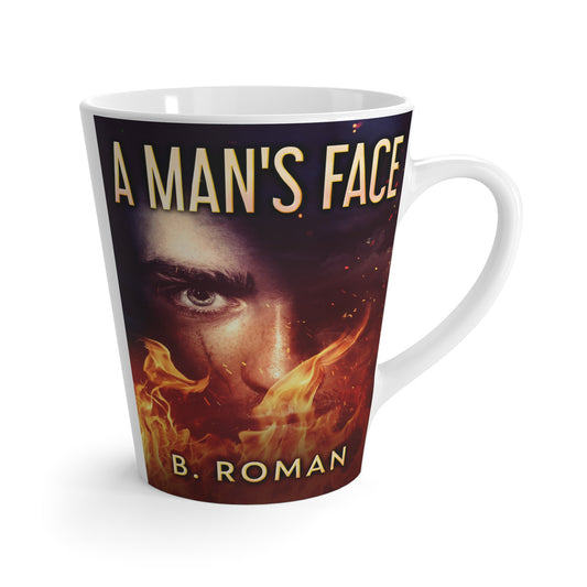 A Man's Face - Latte Mug