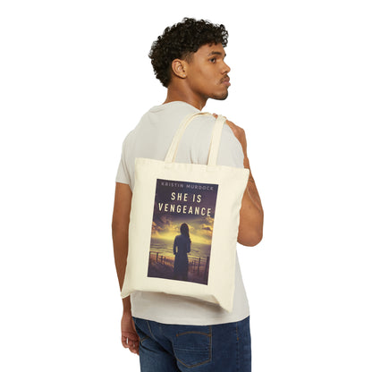 She Is Vengeance - Cotton Canvas Tote Bag