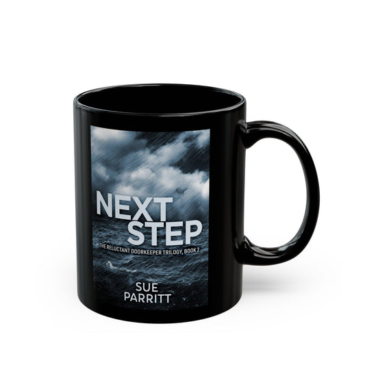 Next Step - Black Coffee Mug
