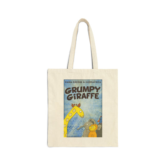 Grumpy Giraffe - Cotton Canvas Tote Bag