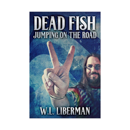 Dead Fish Jumping On The Road - Poster