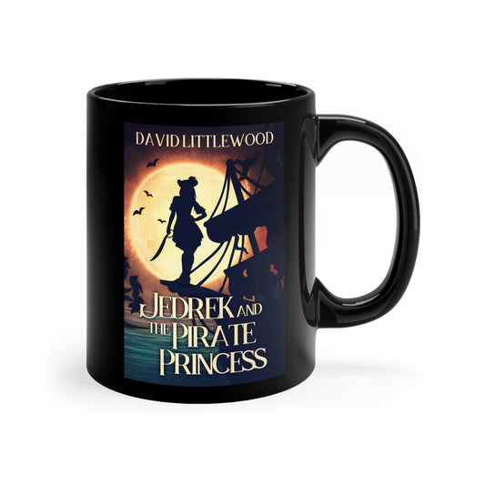 Jedrek And The Pirate Princess - Black Coffee Mug