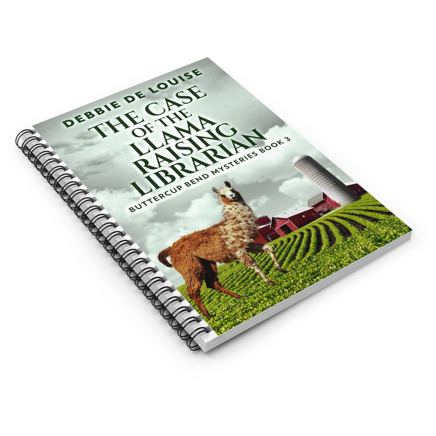 The Case of the Llama Raising Librarian - Spiral Notebook