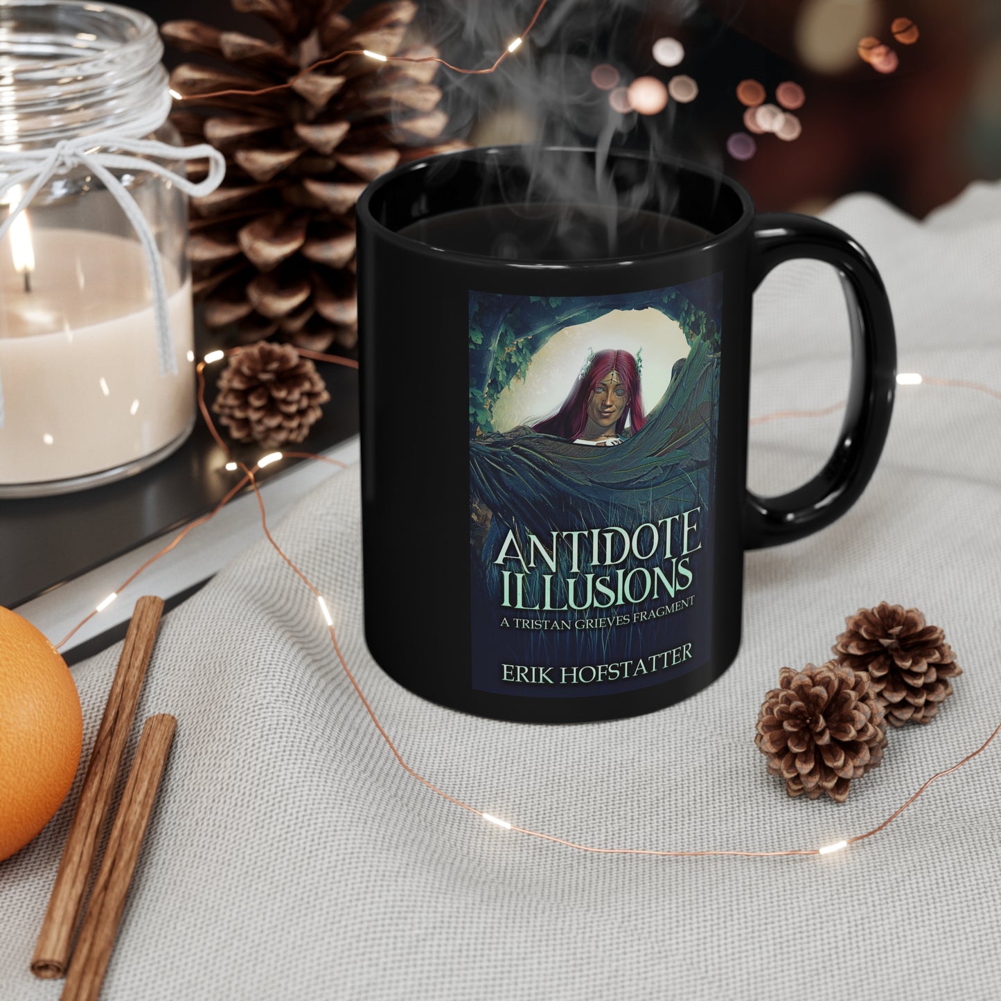Antidote Illusions - Black Coffee Mug