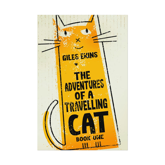 The Adventures Of A Travelling Cat - Rolled Poster