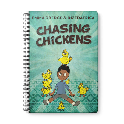 Chasing Chickens - A5 Wirebound Notebook