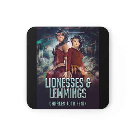 Lionesses & Lemmings - Corkwood Coaster Set
