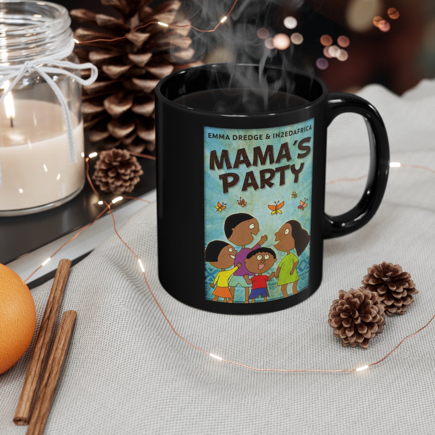 Mama's Party - Black Coffee Mug