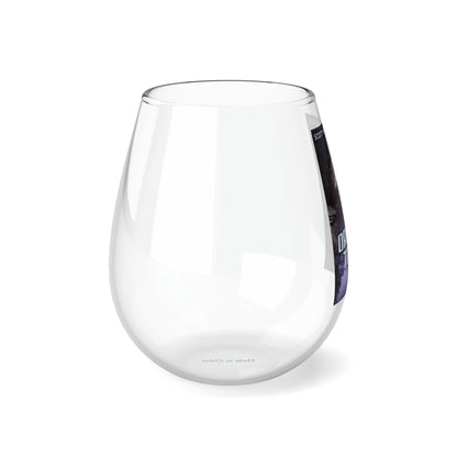 Organo-Topia - Stemless Wine Glass, 11.75oz
